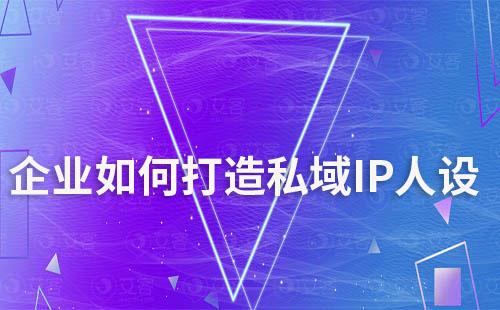 企業(yè)如何打造私域IP人設(shè)