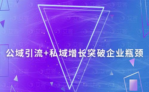 公域引流+私域增長突破企業(yè)瓶頸